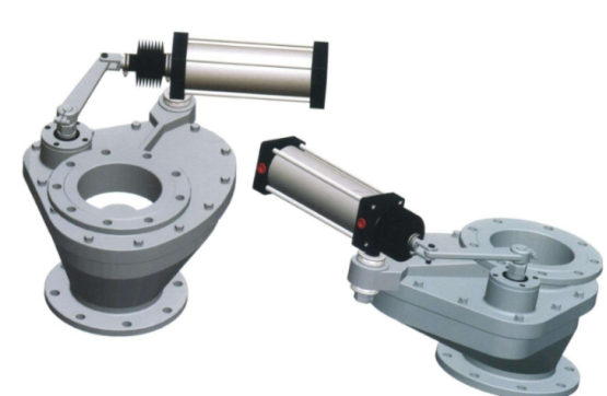 Pneumatic wear-resistant swing valve